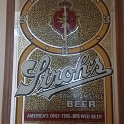 Stroh's Clock Mirror. $150