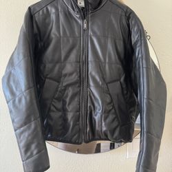 Women’s Black Jacket Faux Leather  S