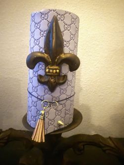 Handmade Designer Candle With Candle Pin.  6x3in