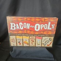 BACON-OPOLY Bacon Themed Monopoly Board Game Factory Sealed 
