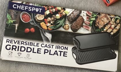 Cast Iron Reversible Griddle Plate Grill