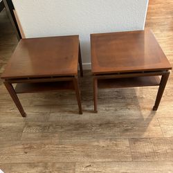Wooden End Tables (set Of 2)