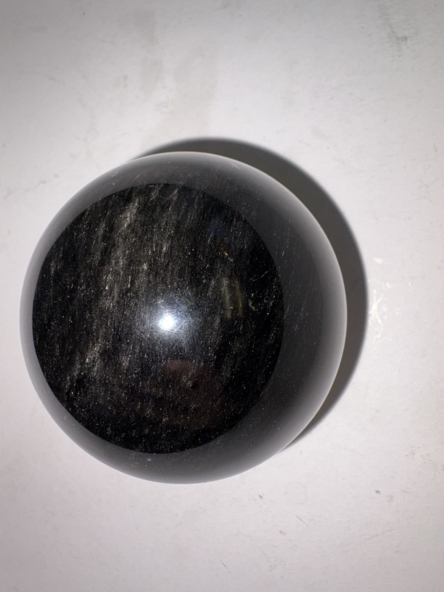 Silver Sheen Obsidian Sphere