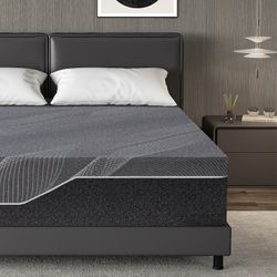 TechForma Charme House 14" Queen Mattress, Pressure Relief Gel Memory Foam Mattress in a Box, Medium