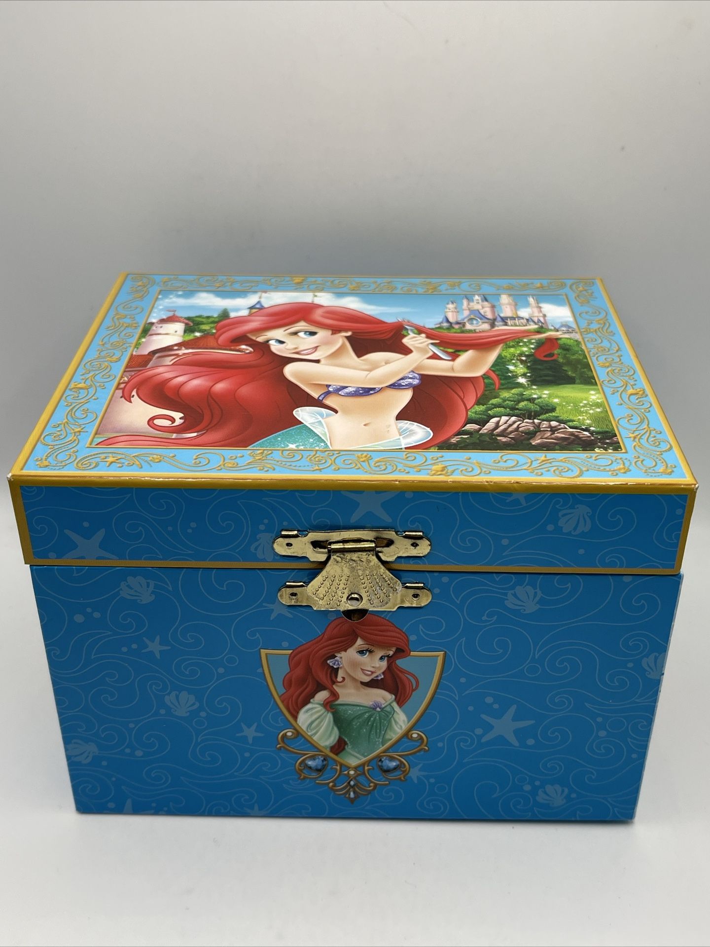 Disney Parks 1988 Ariel Little Mermaid Music Jewelry Box Under the