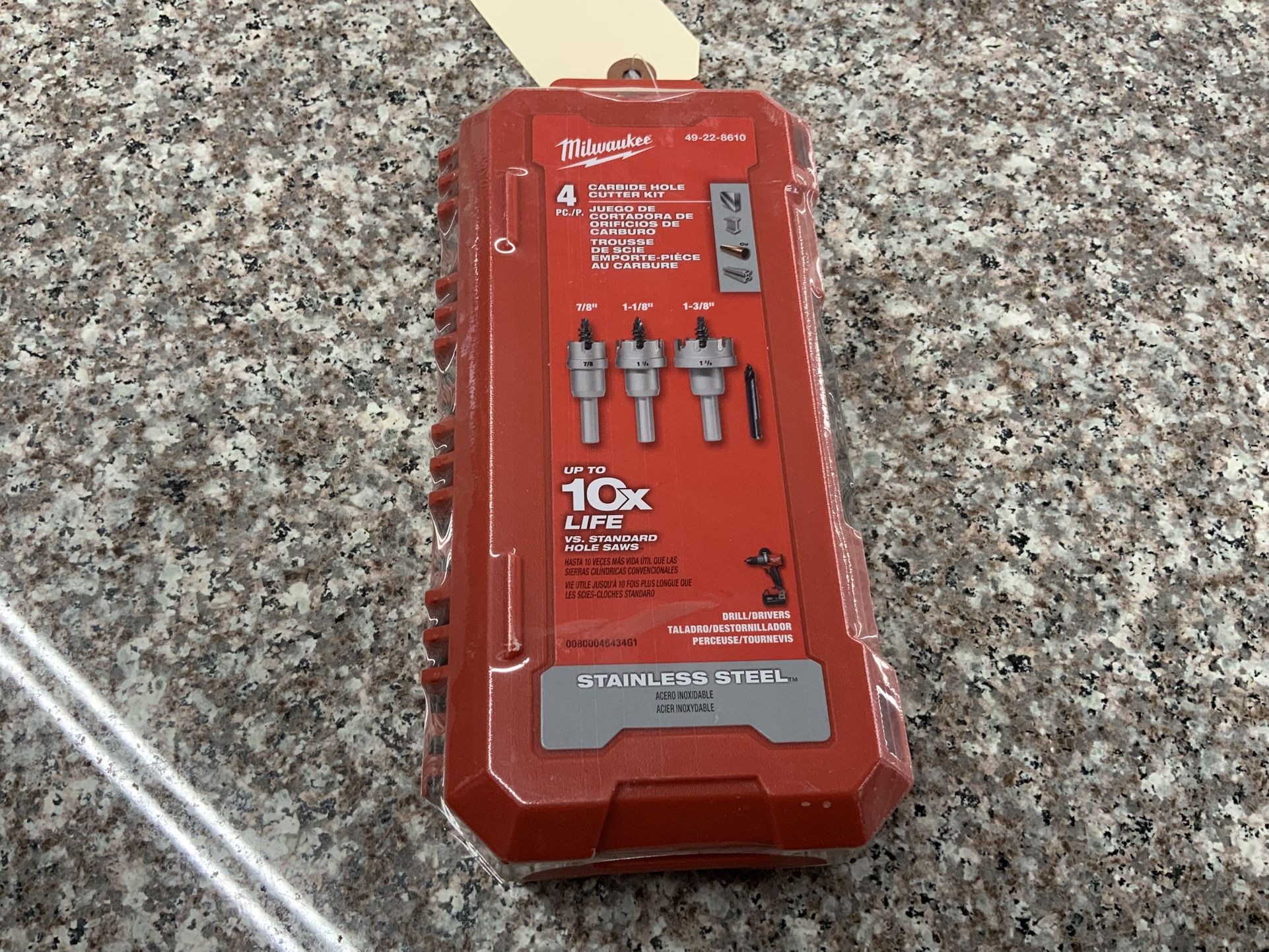 Milwaukee 4 Piece Carbide Hole Cutter Kit