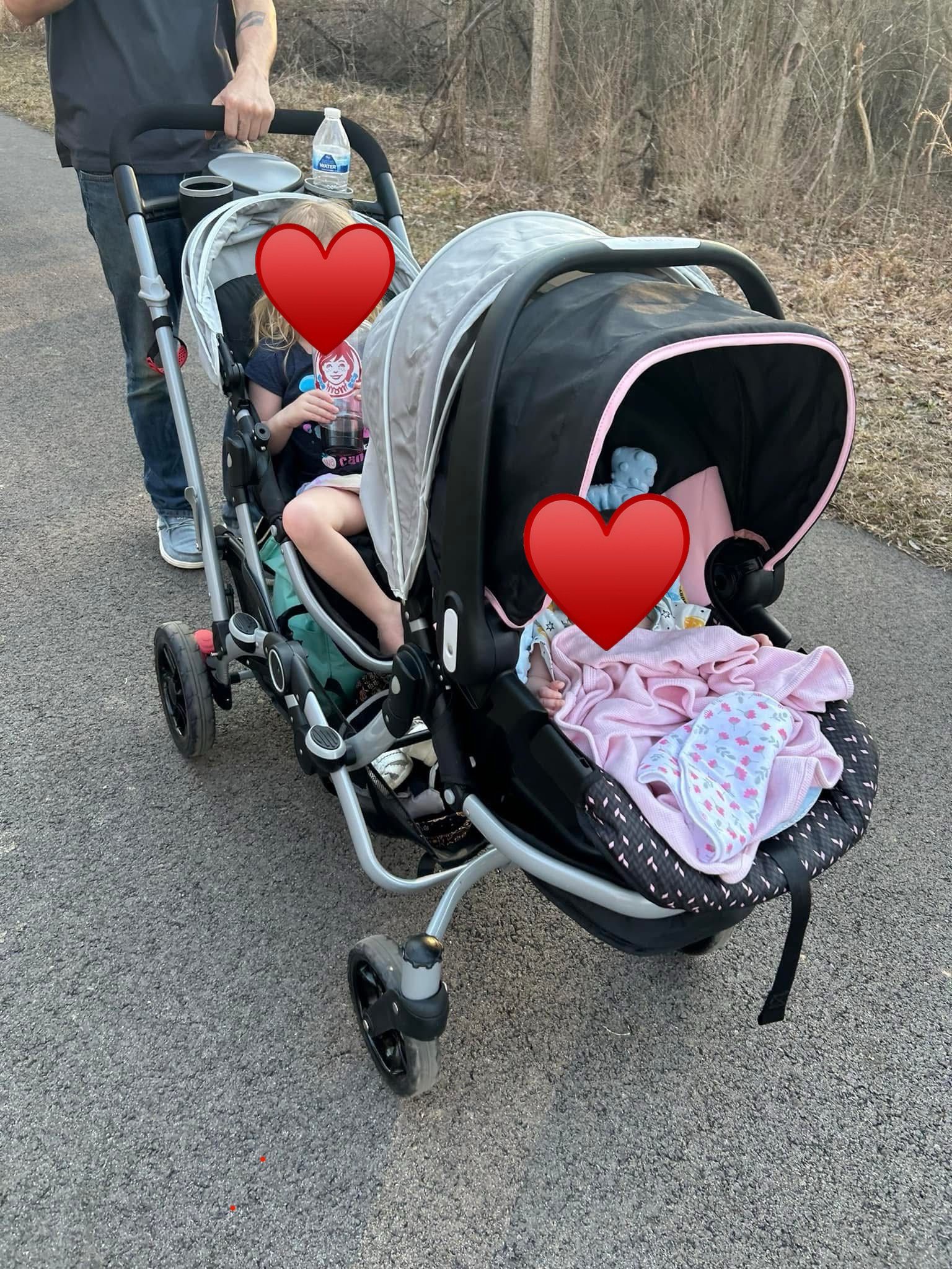 Dream On Me Tandem/Double Stroller