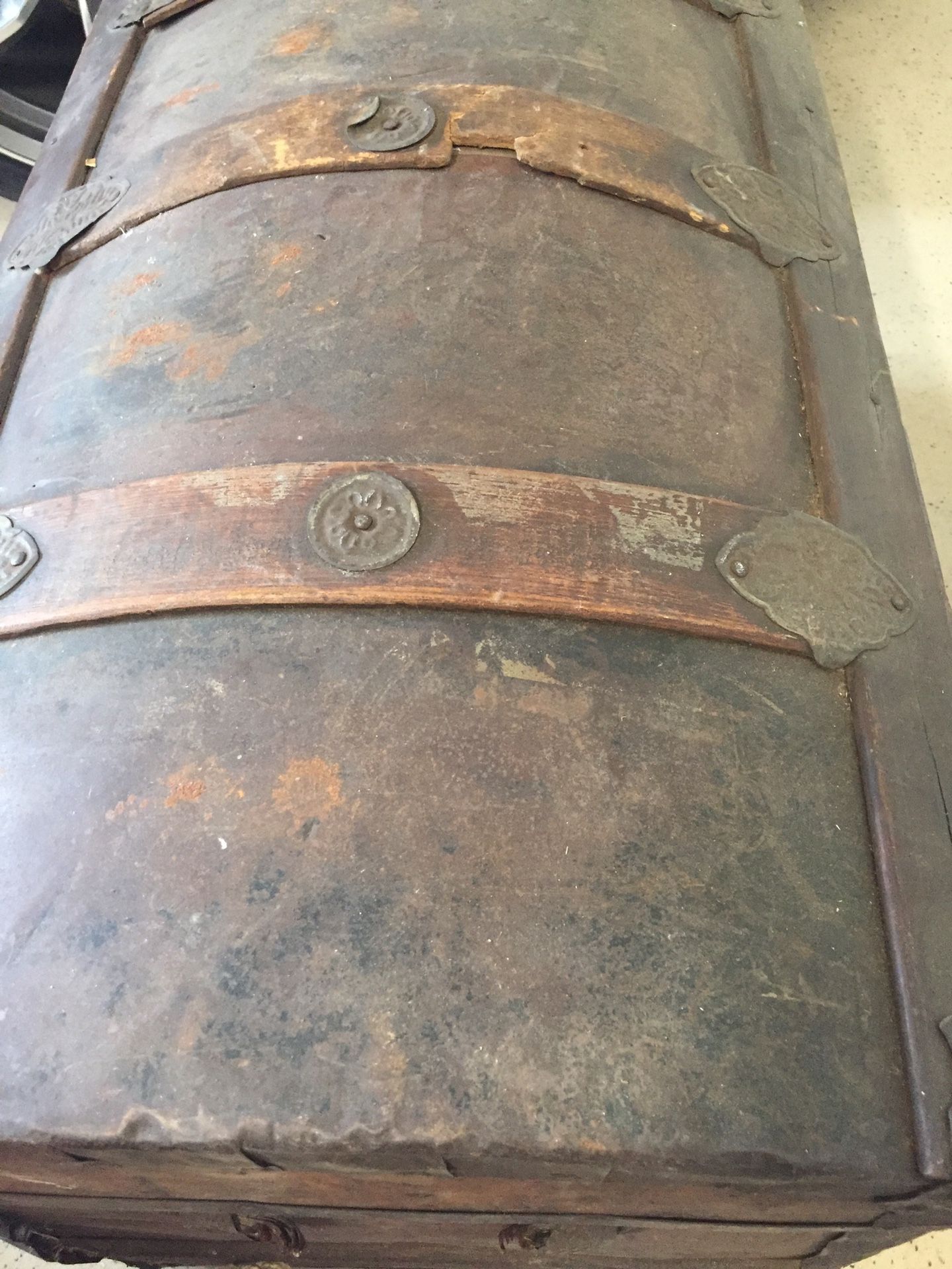 Antique toy chest,German dolls silverware and more