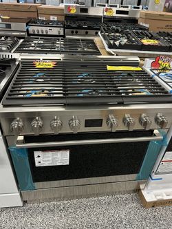 36’ Inches ELECTROLUX GAS STOVE STAINLESS STEEL 6 Burners BRAND NEW FACTORY WARRANTY!!!!!