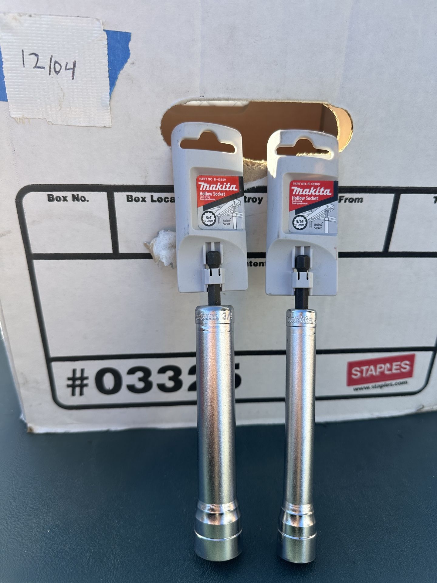 Makita Hollow Socket Nut Driver 3/4 Inch & 9/16 