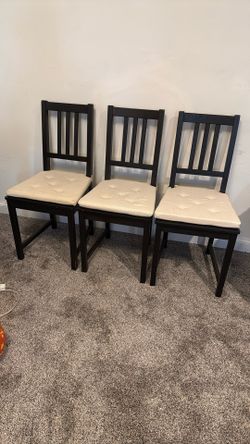 3 IKEA Chairs With pads -$50 For All