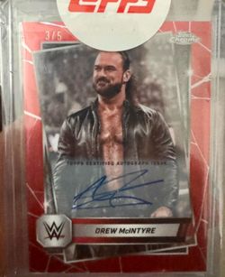Topps chrome wwe Drew McINTYRE auto