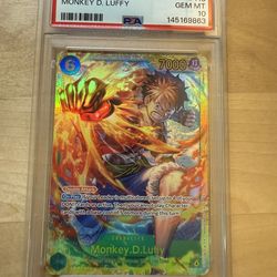 2025 ONE PIECE OP13-CARRYING ON HIS WILL #118 MONKEY D. LUFFY PSA 10