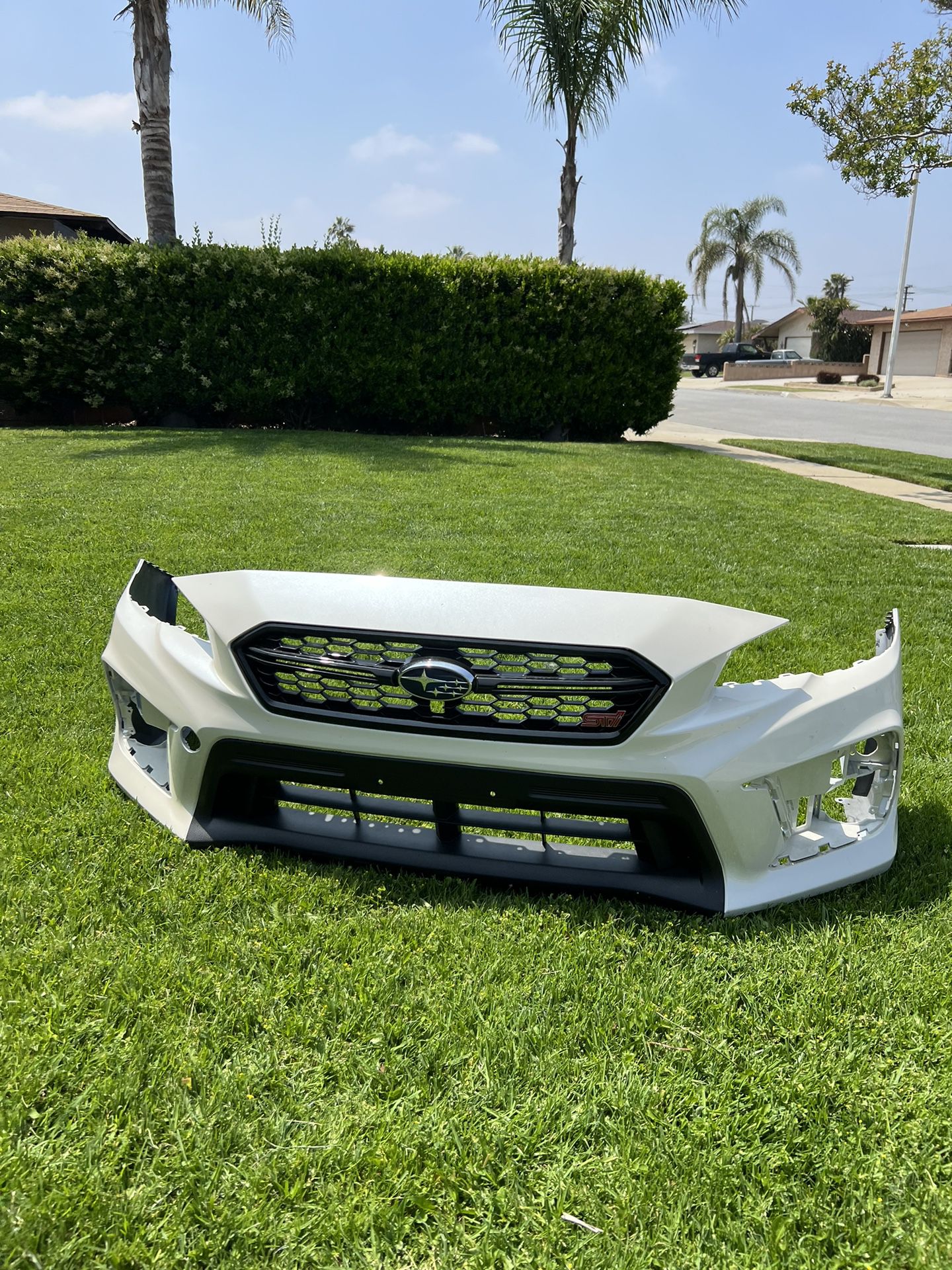 Wrx STI 18+ Pearl White Front Bumper 