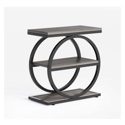 New 3-Tiers End Table Black And Grey 