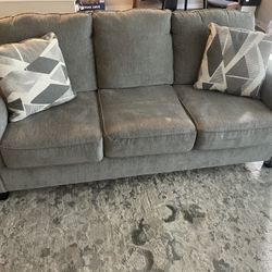 NEW - Grey Loveseat Sofa 