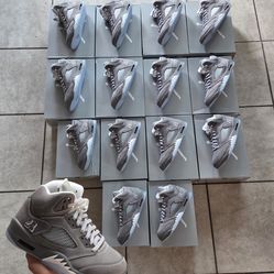 Jordan 5 Wolf Grey - Sz 10, 10.5, 11