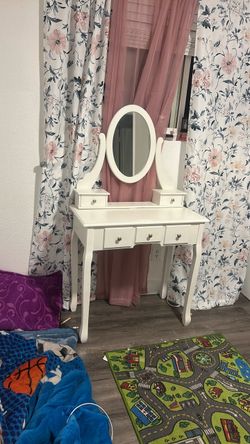 White vanity