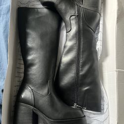 Windsor Smith Black Knee High Boots Womens Size 7/38