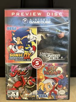Nintendo GameCube Preview Disc Video Game Used