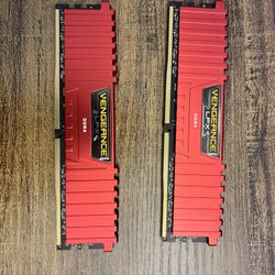 Corsair Vengeance LPX 16gb(8gbx2) DDR4 RAM Red