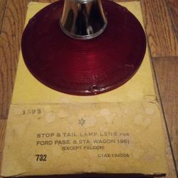 1961 Ford car & wagon stop & tail light lens