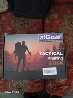 Metal walking stick