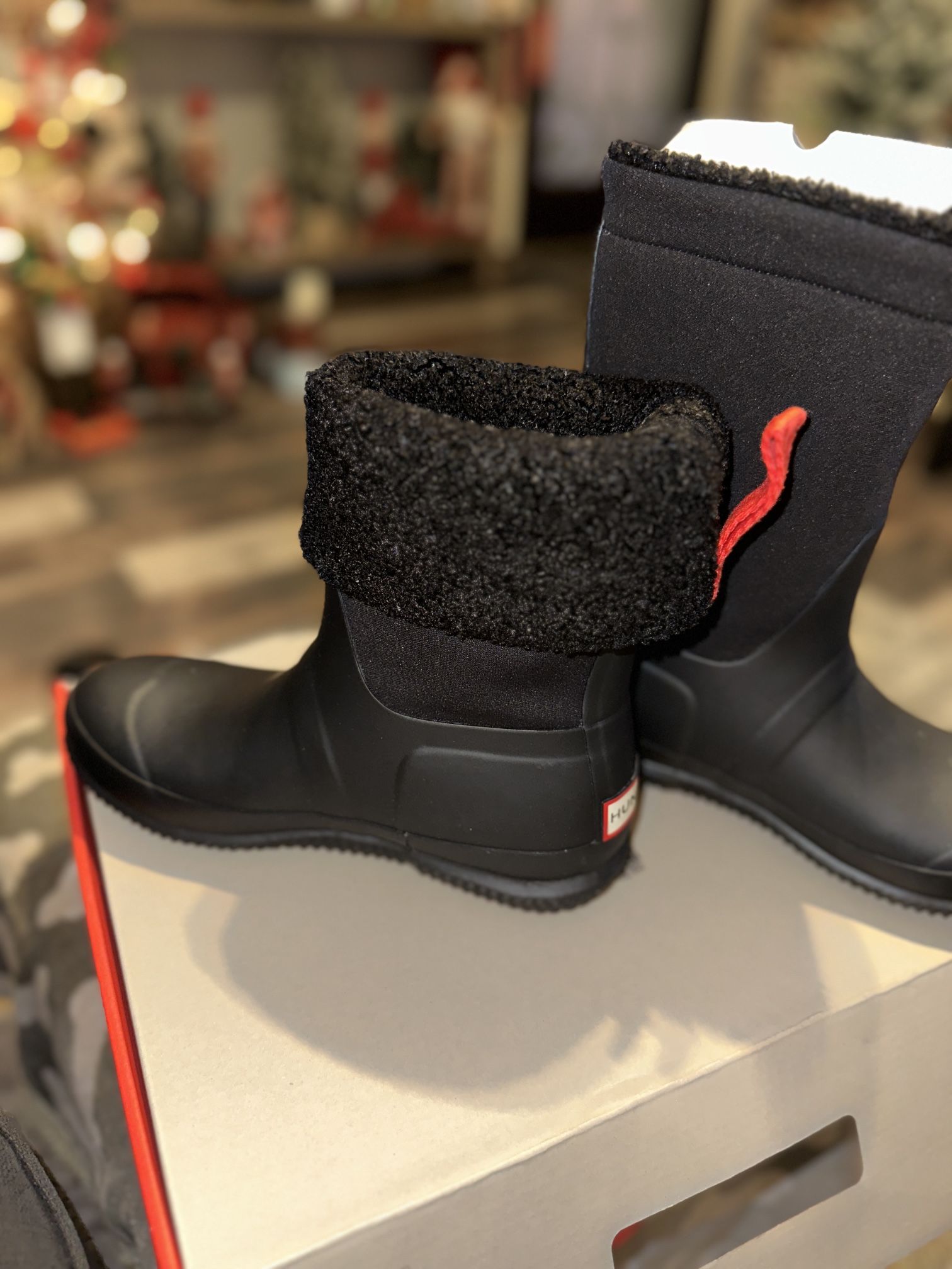 Hunter Roll Original Roll Top Sherpa Rain Boot Women's Original