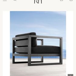Restoration Hardware AEGEAN ALUMINUM LOUNGE CHAIR 