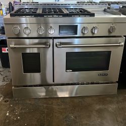 JENN AIR 48”WIDE ALL GAS RANGE STOVE STAINLESS 