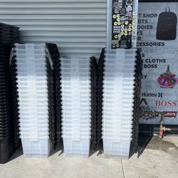 12 Gallons Storage Containers $8 Each Clear