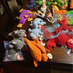 Beanie Baby Lot #5 With Tiny Beanie Babies
