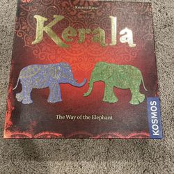 Kerala Strategy Board Game with Elephant Meeples - Published by Kosmos
