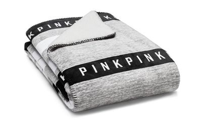 Nwt Victoria's Secret pink sherpa blanket grey for Sale in Chicago, IL -  OfferUp
