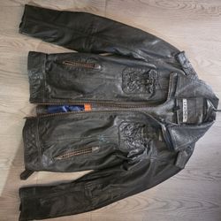 Superdry Leather Jacket 