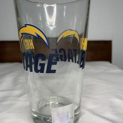 NFL LA Chargers Slogan 16oz Pint Glass / Authentic