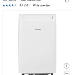 Hisense Portable AC Unit For Sale