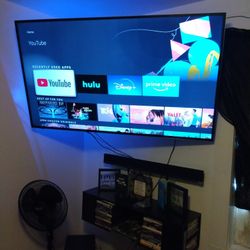 75 Inch Sharp Smart Tv W Original Remote, Can Deliver For Xtra $30