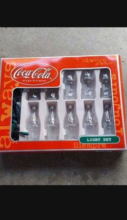 Christmas Lights Cola Brand Light Set Vintage Collectible Box 8