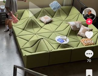 BRAND NEW DUNE SOFAS SET 25PCS size 12X12X12X12FT BELLA APPLE FABRIC COMBO  CUSTOM MADE AVAILABLE