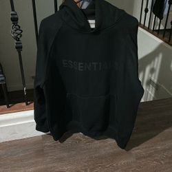 Black Essentials Hoodie