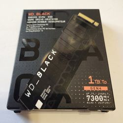 Ps5 1tb WD_BLACK SN850X 1TB NVMe SSD with Heatsink - M.2 2280, Up to 7,300 MB/s Read speeds, Up to 6,300 MB/s New&Sealed Avaialable Today 