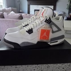 Nike Air Jordan IV  White/Cement Sz 13