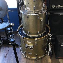 96091 Pearl SST BIRCH PLY SHELL 3 Piece Drum Set W/ Bass, Tom Tom, Floor Tom & Tom Stand 573184