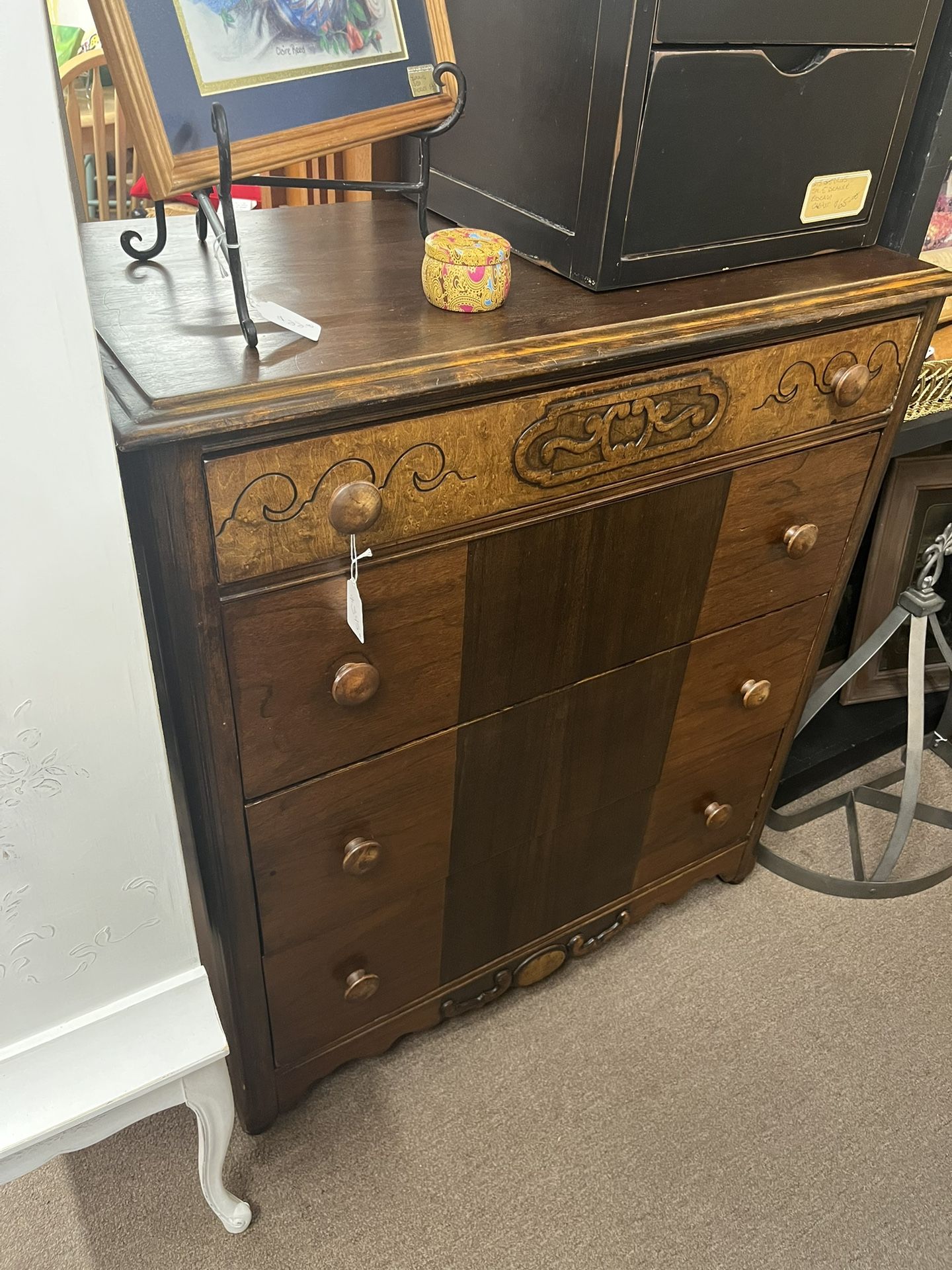 Antique 2 Tone Brown Dresser