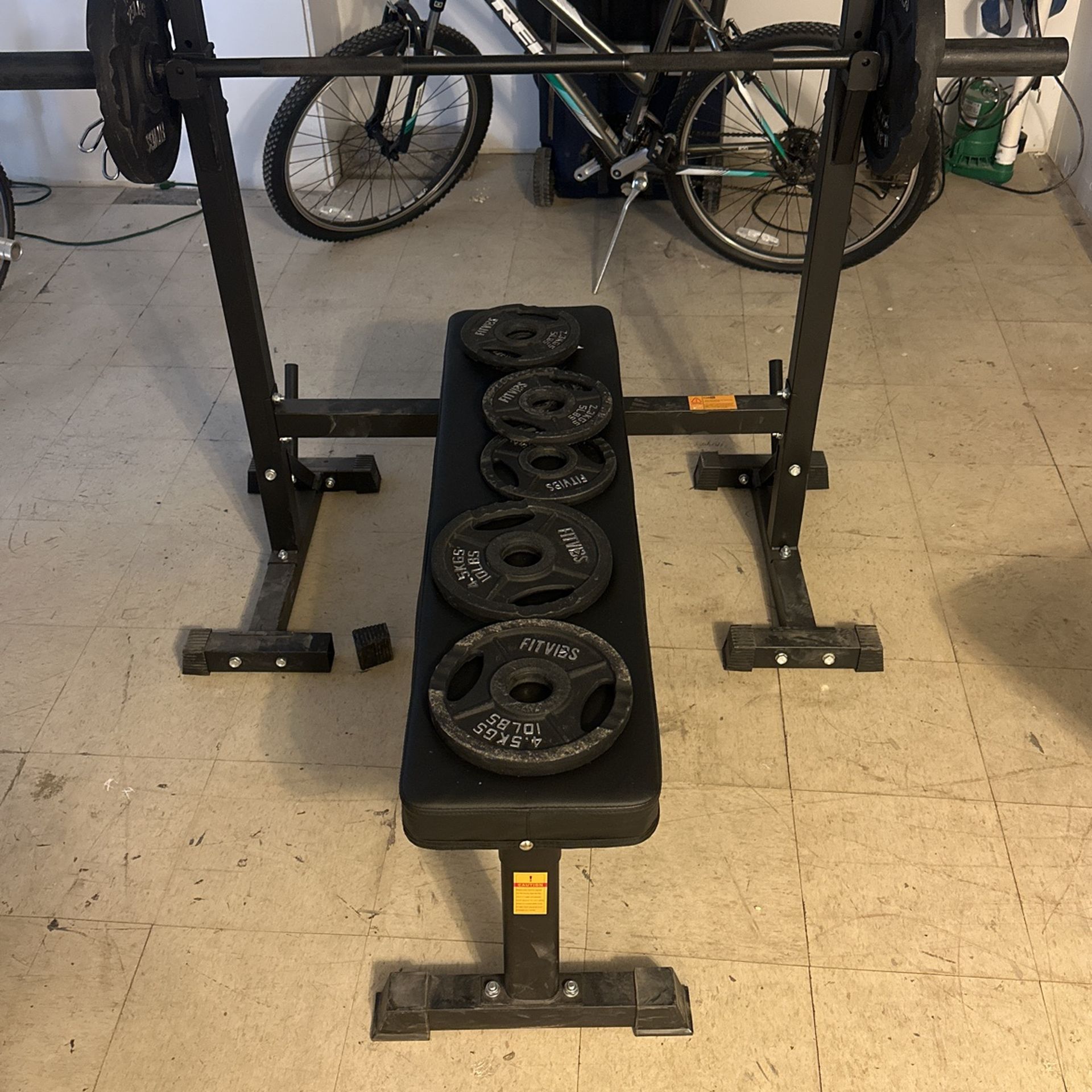Bench Press Set With weights Including