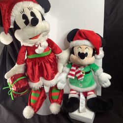 Disney Two Christmas Minnies 