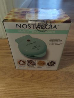 Nostalgia MyMini Waffle Maker – Mint Green