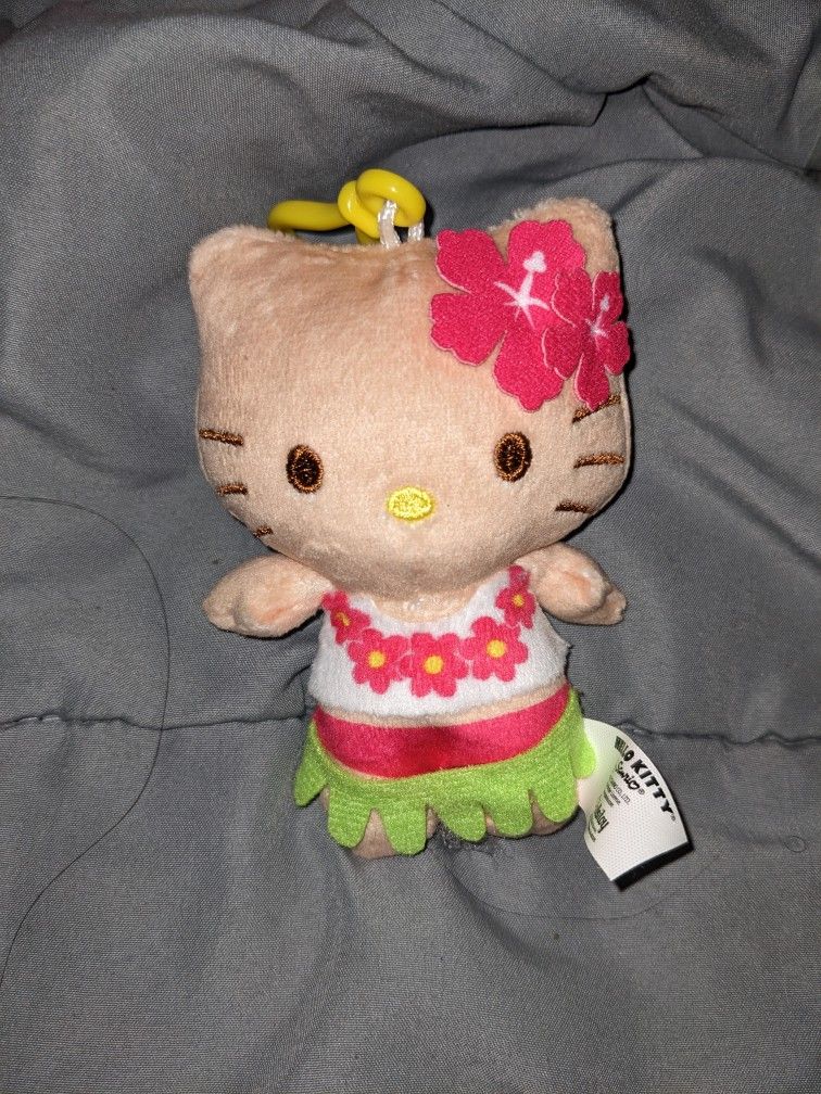 Hello Kitty Plushie Keychain Hawaiian Sanrio
