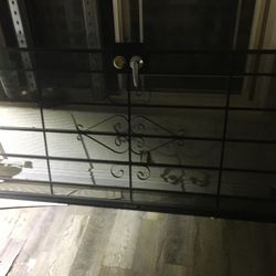 Black Security Screen Door 